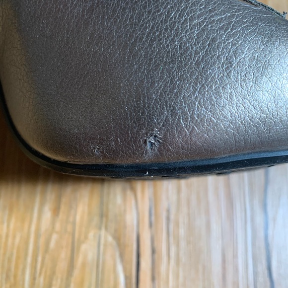 Gold Open Toe Heels Size 7.5 - Picture 6 of 6